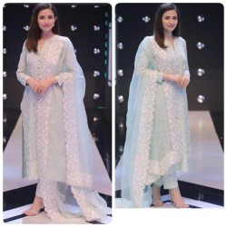 Pakistani Full Stitched Salwar Suit in Georgette Fabric